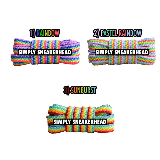 Wave Pattern Flat Shoelaces