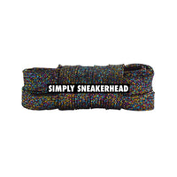 Wide Glitter Flat Shoelaces