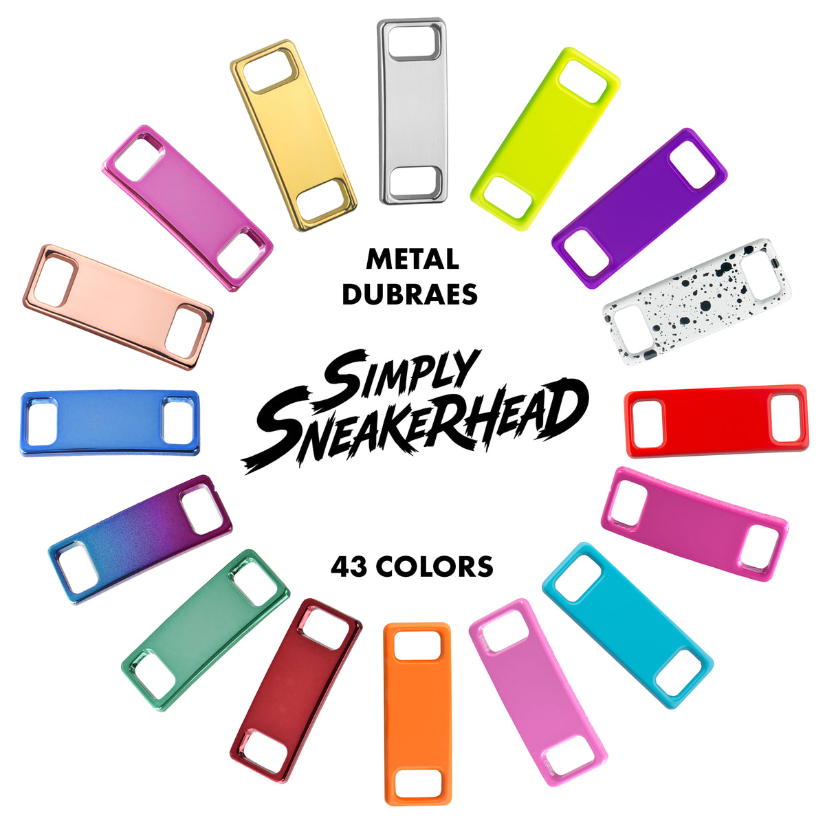 Metal Shoelace 1.25 Lace Tags