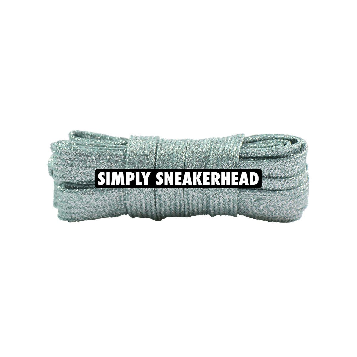 Wide Glitter Flat Shoelaces