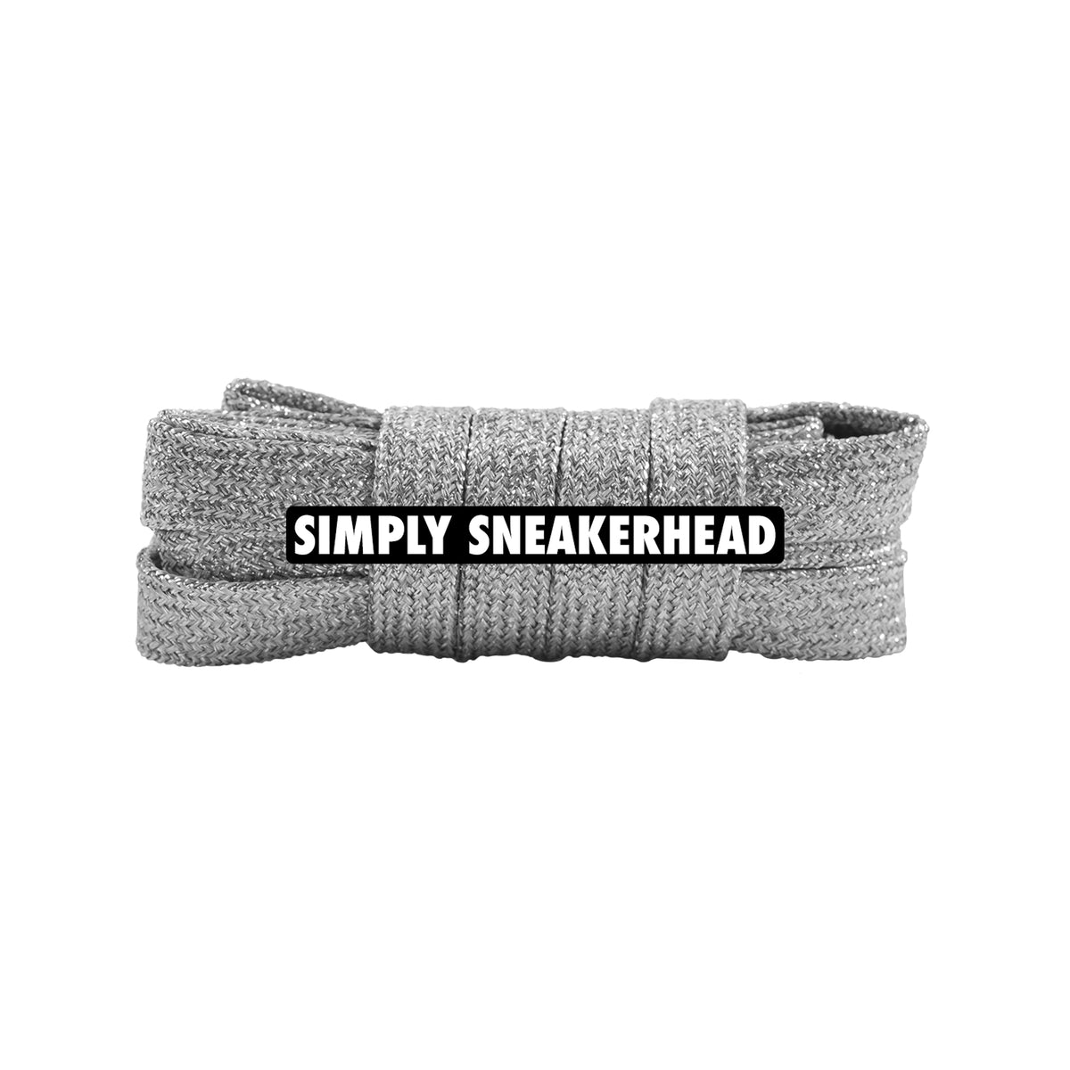 Wide Glitter Flat Shoelaces