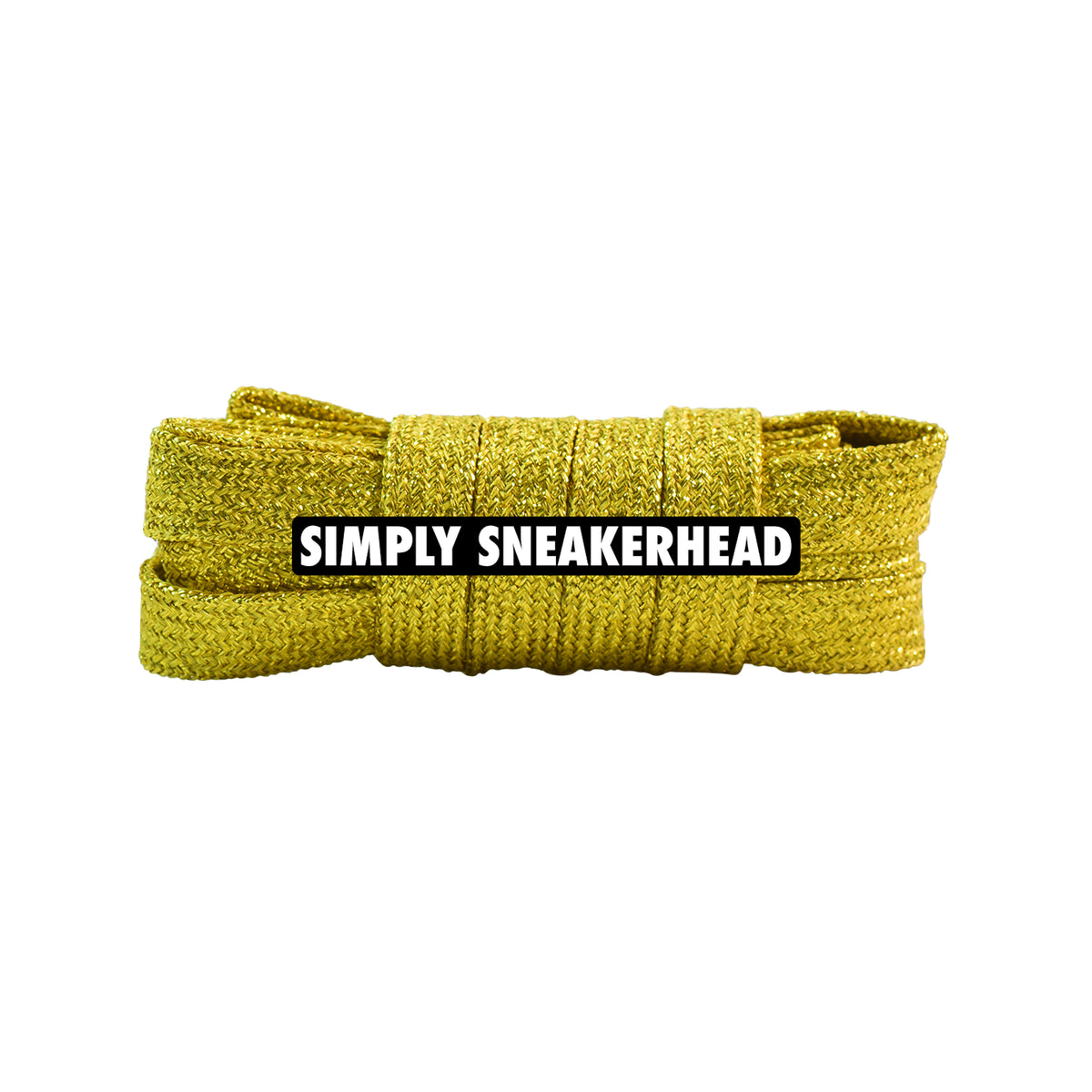 Wide Glitter Flat Shoelaces