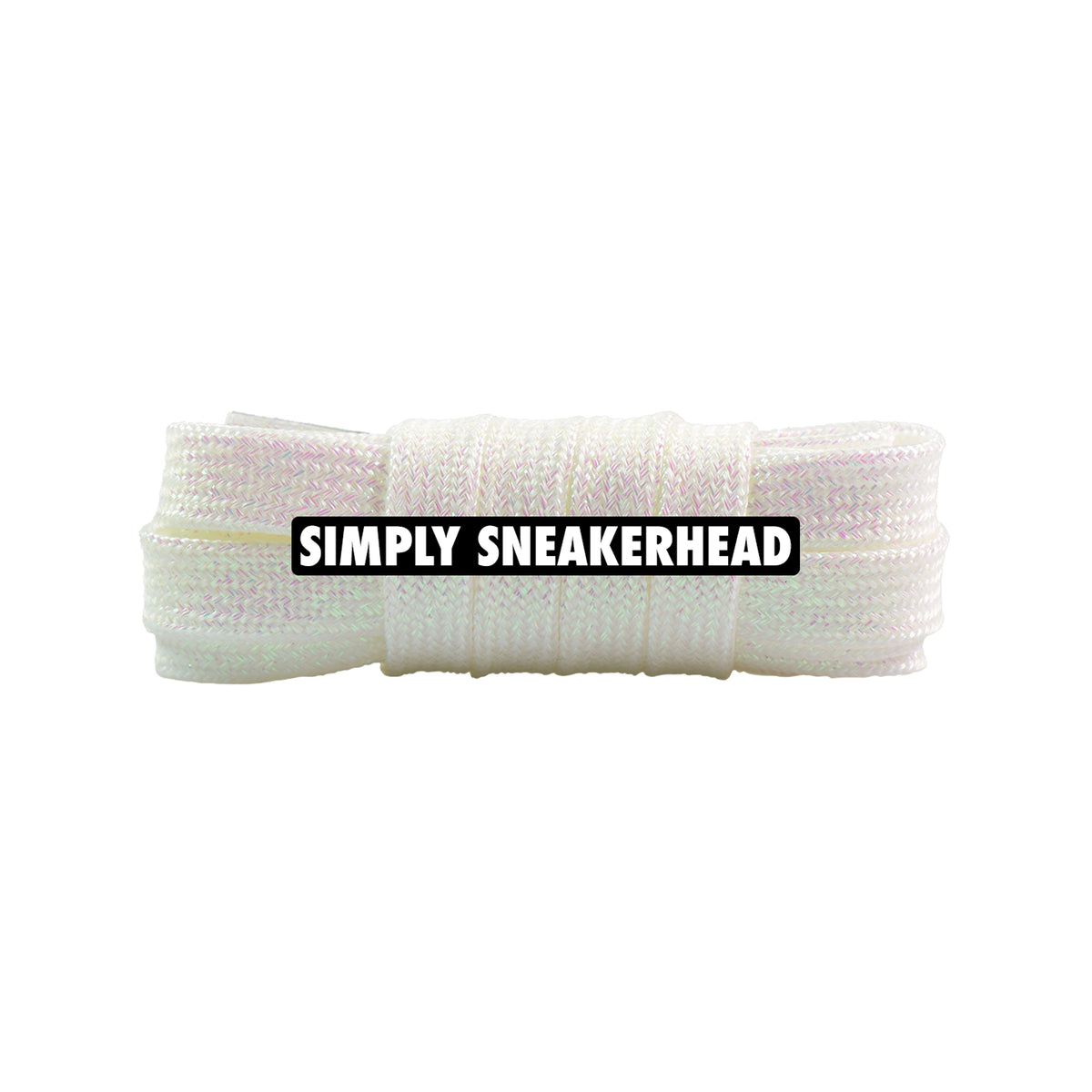 Wide Glitter Flat Shoelaces