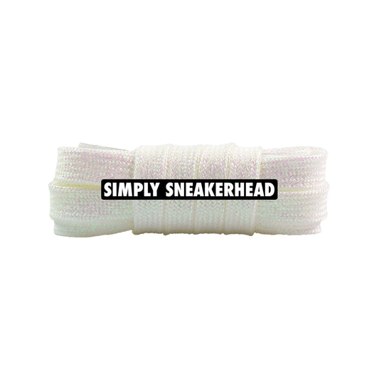 Wide Glitter Flat Shoelaces