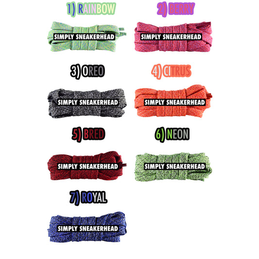 Multicolor Flat Shoelaces