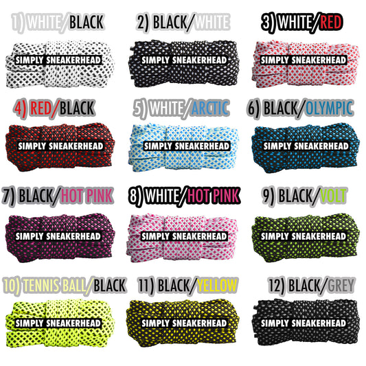 Flat Dot Pattern Double Layer Shoelaces