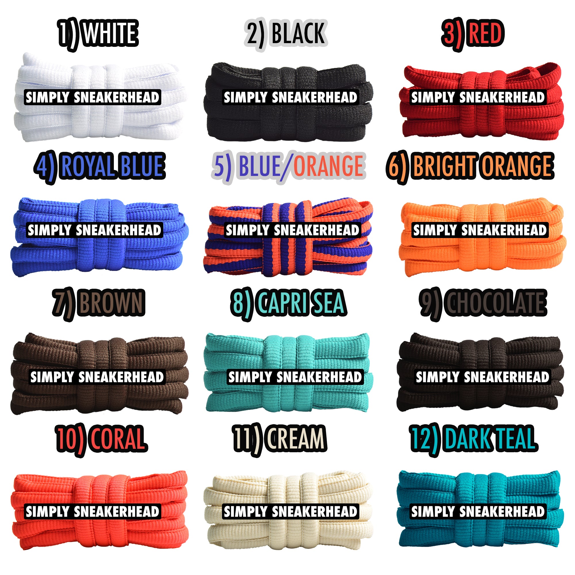 Oval Foamposite Shoelaces