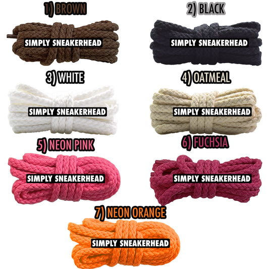 Premium Thin Braided Rope Shoelaces