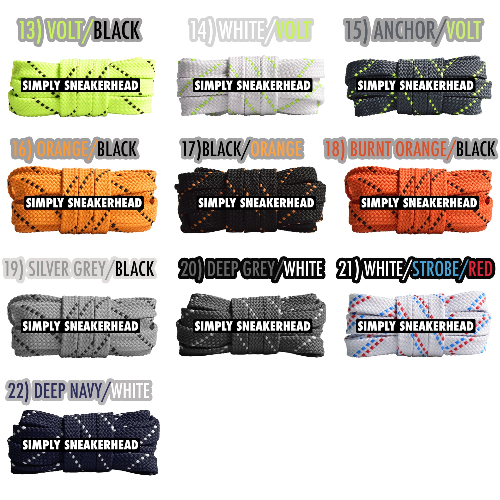 New Balance Pattern Flat Shoelaces