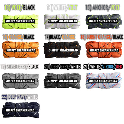 Flat Pattern Double Layer Shoelaces