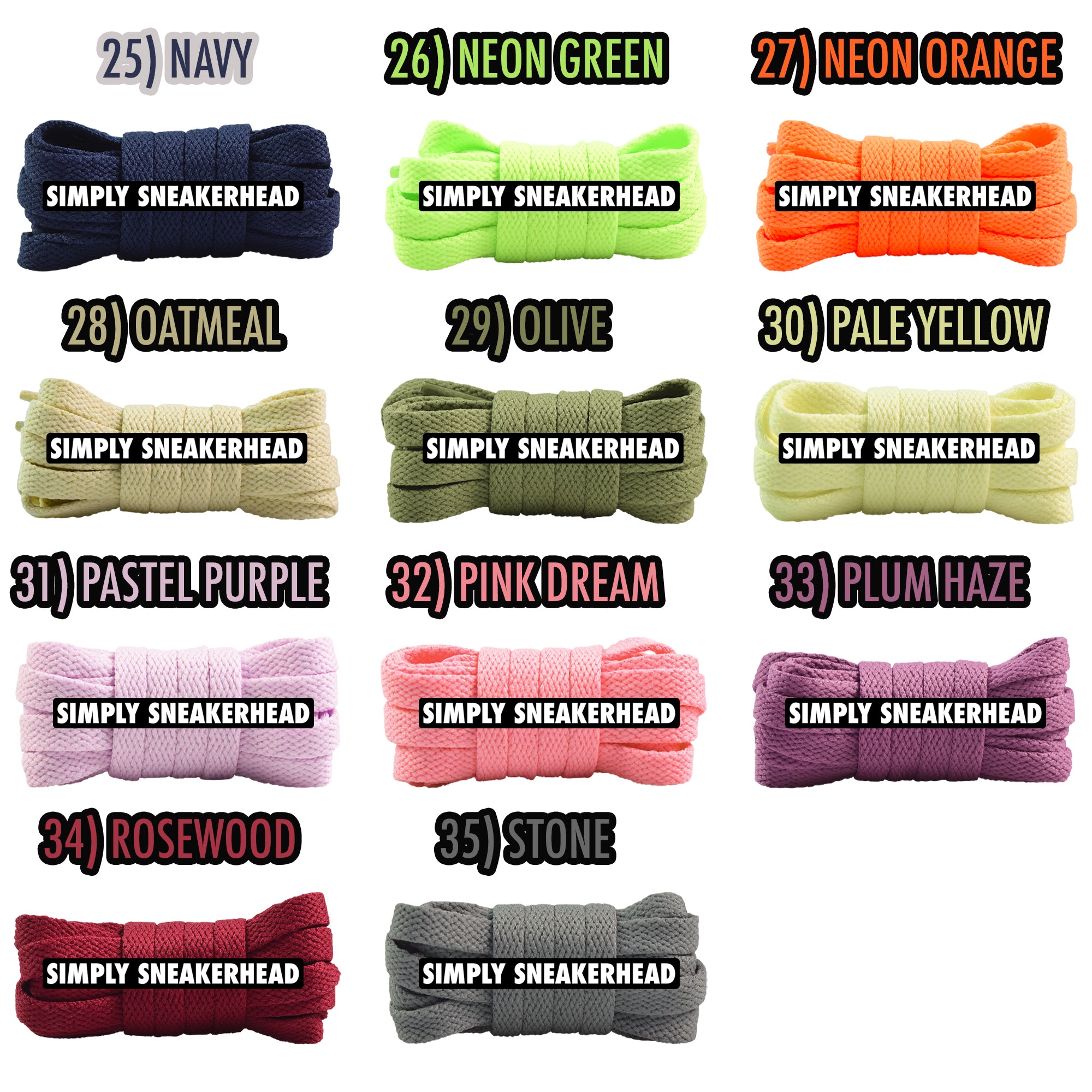 Slim Flat Shoelaces