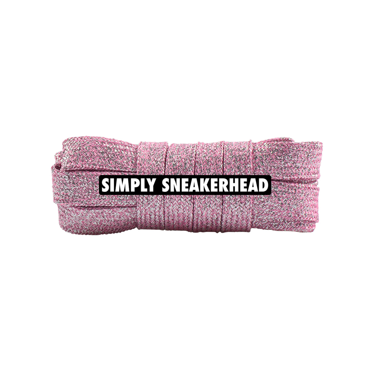 Wide Glitter Flat Shoelaces