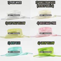 Satin Ribbon Flat Shoelaces