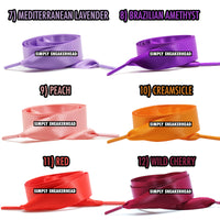 Satin Ribbon Flat Shoelaces