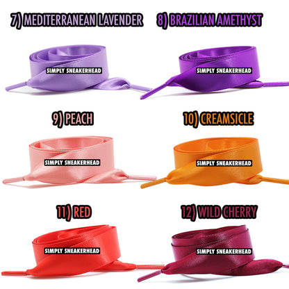 Satin Ribbon Flat Shoelaces