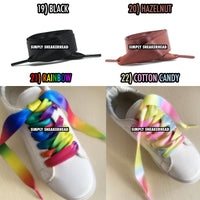 Satin Ribbon Flat Shoelaces