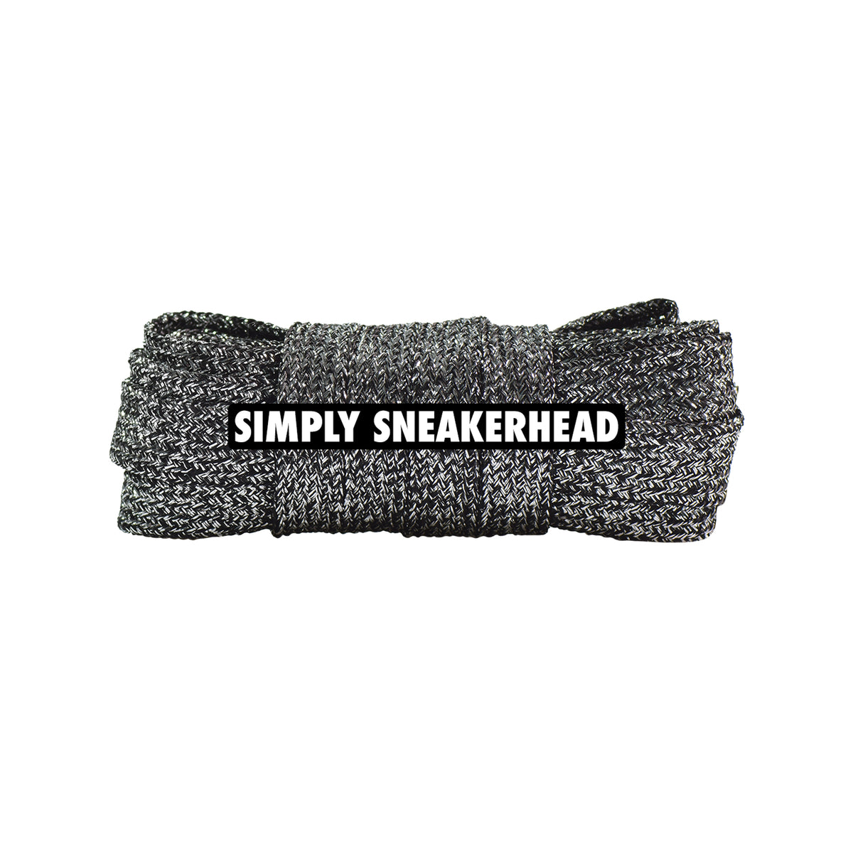 Wide Glitter Flat Shoelaces