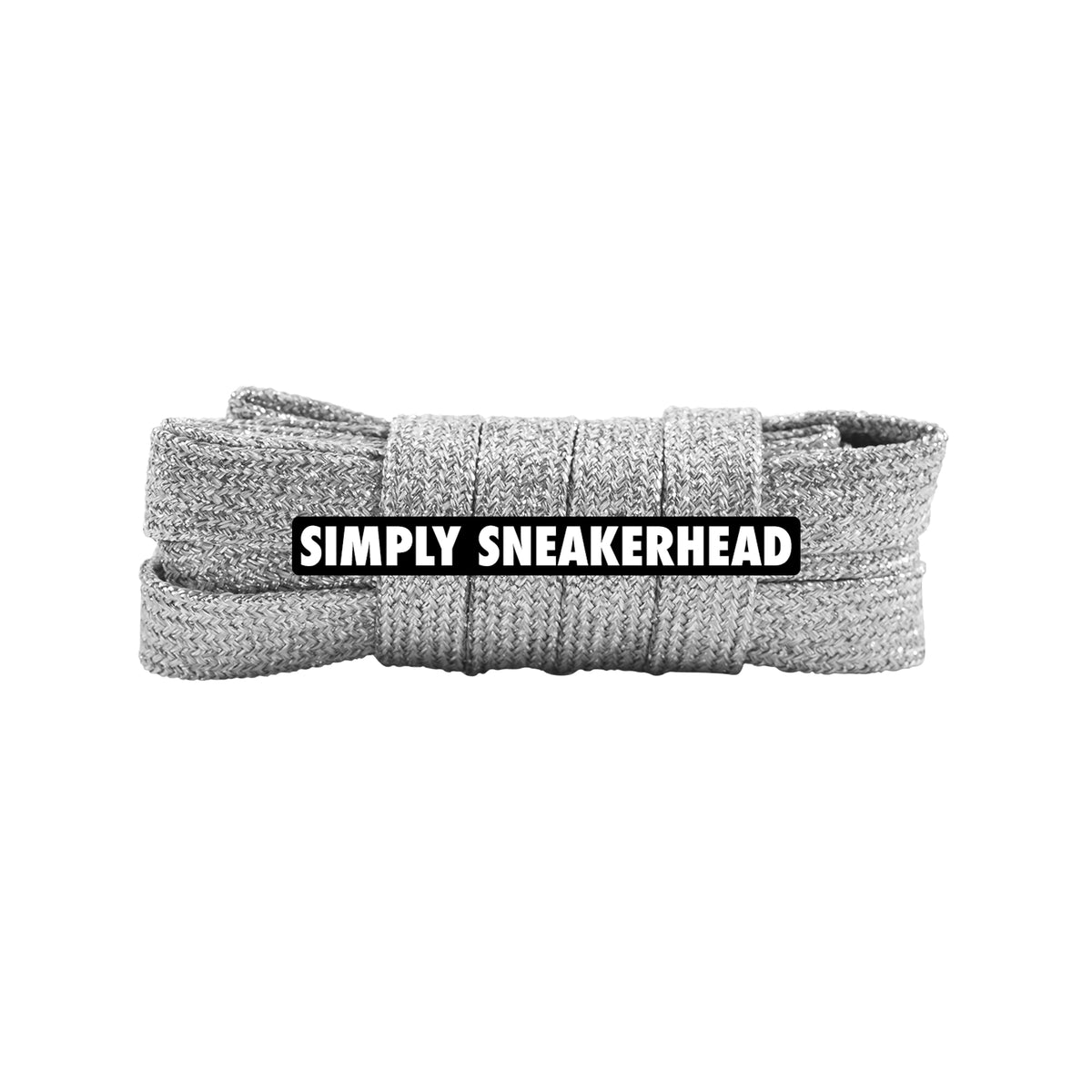 Wide Glitter Flat Shoelaces