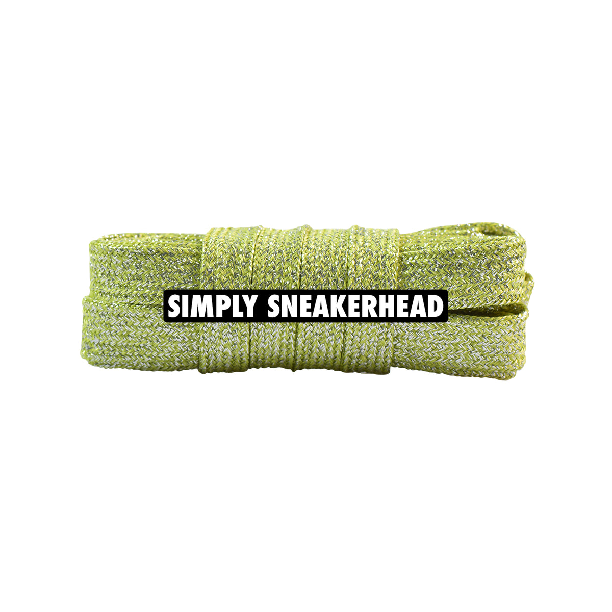 Wide Glitter Flat Shoelaces