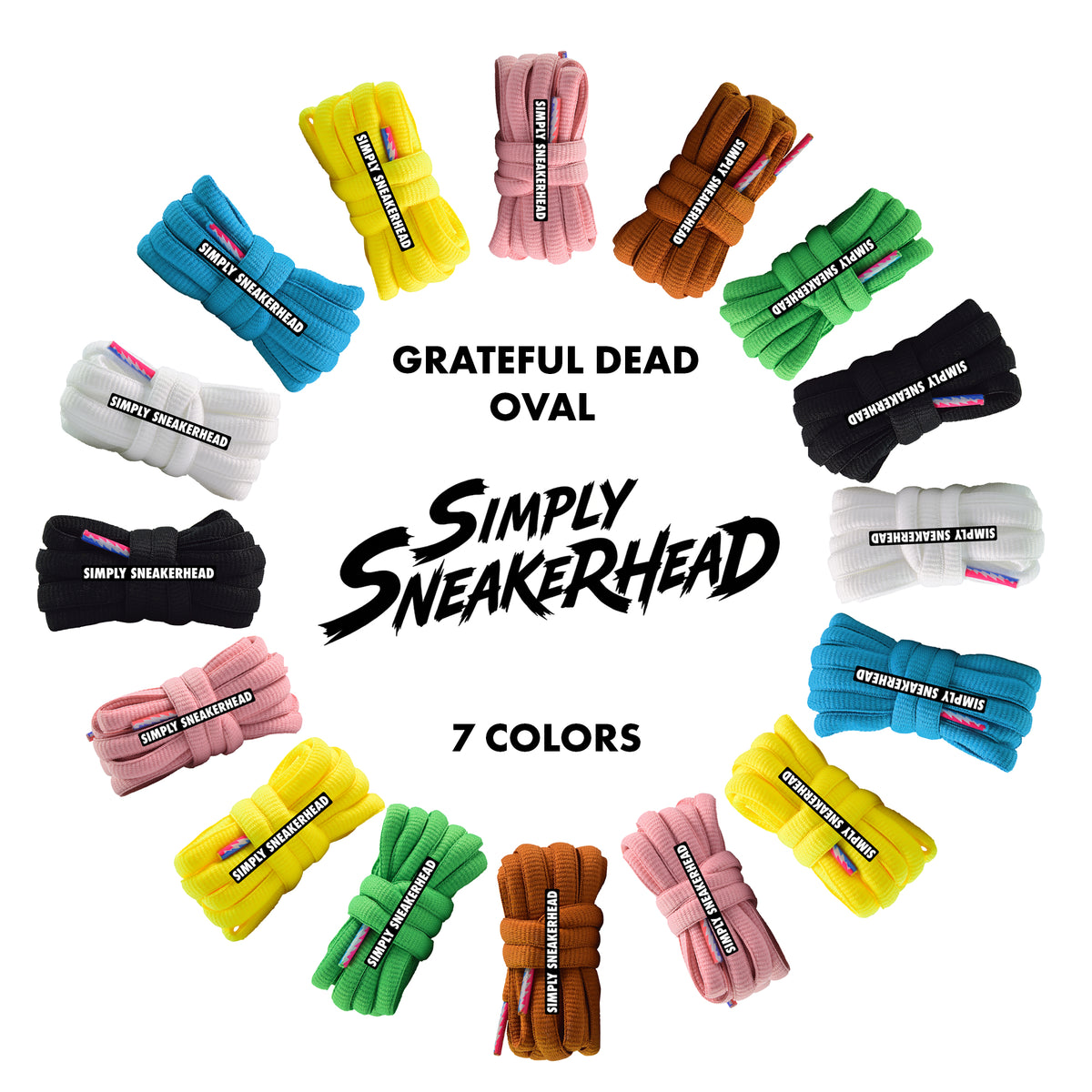 SB Dunk Grateful Dead Oval Shoelaces