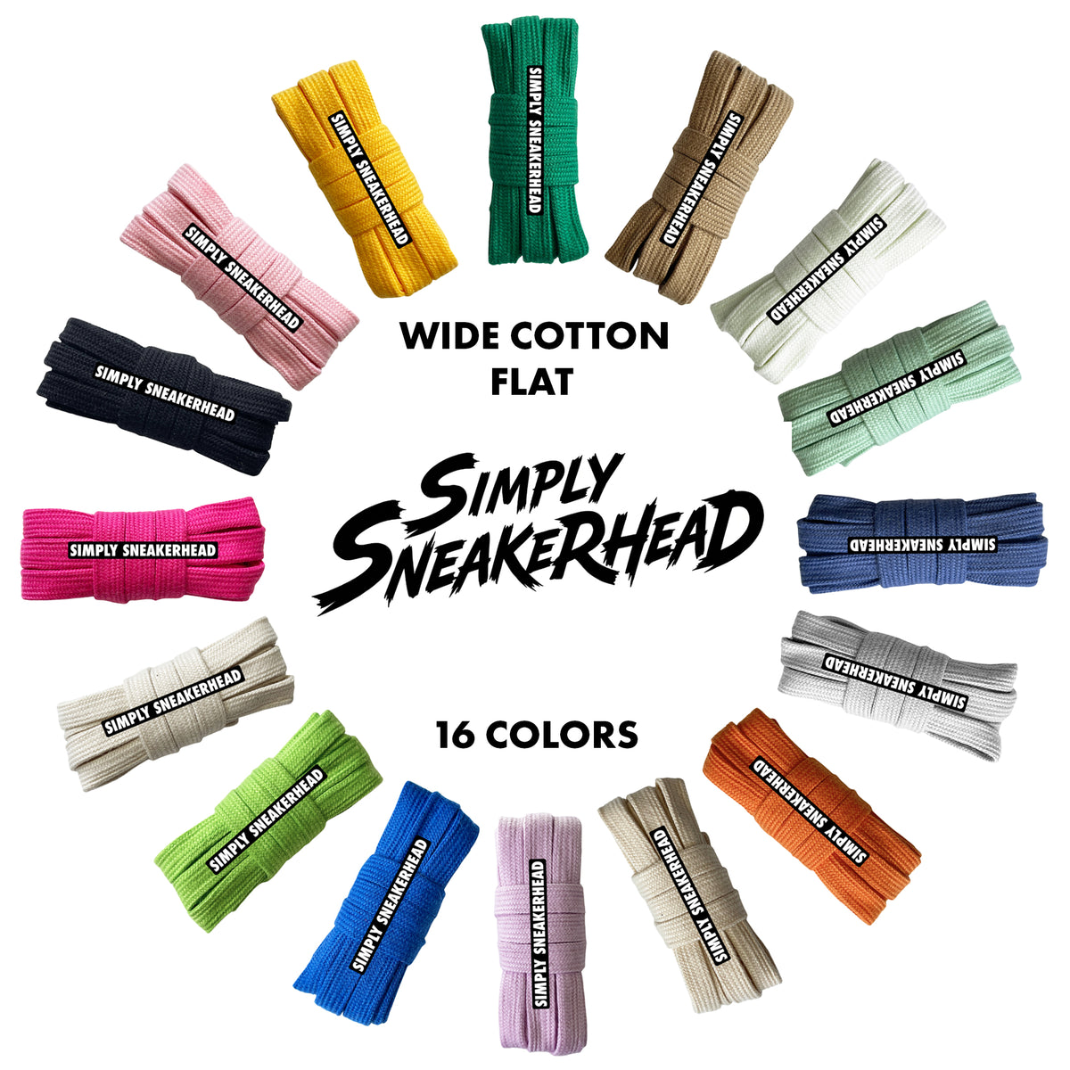 Flat Cotton Shoelaces