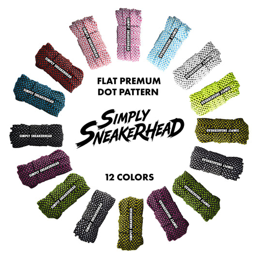 Flat Dot Pattern Double Layer Shoelaces