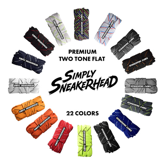 Flat Pattern Double Layer Shoelaces