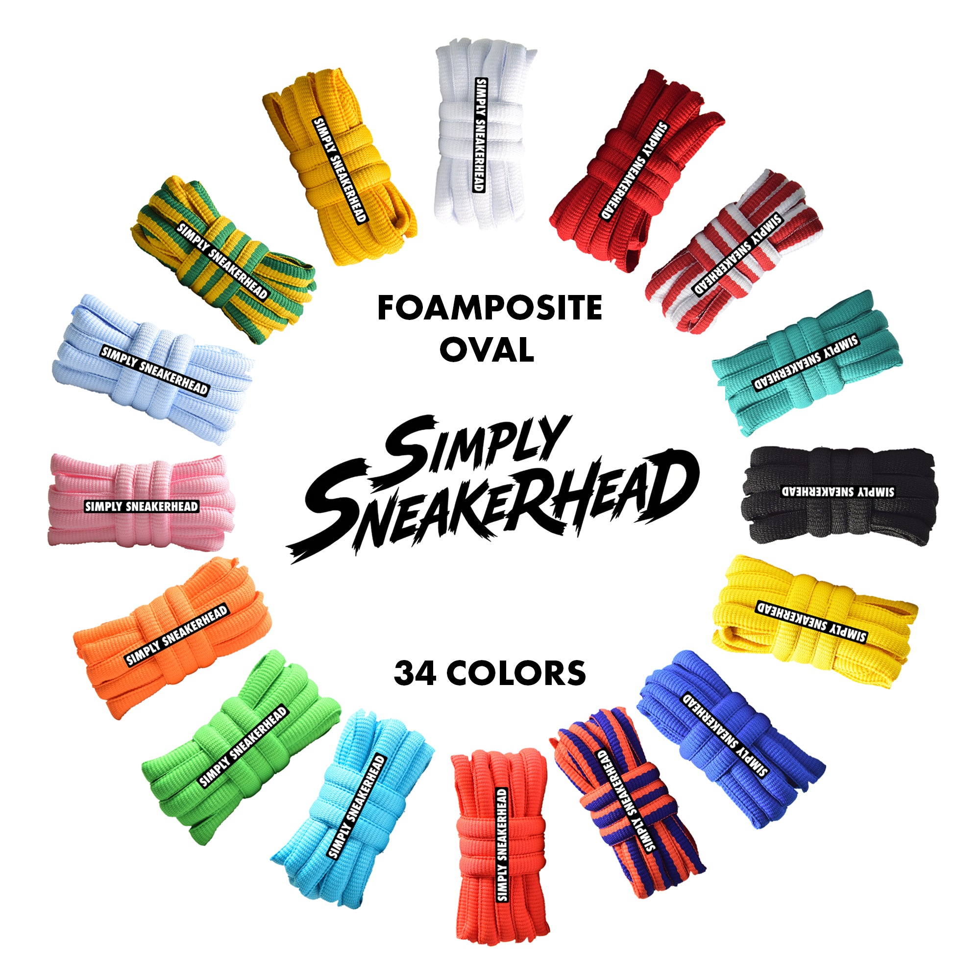 Oval Foamposite Shoelaces