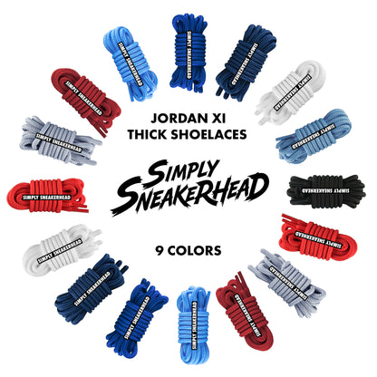 Jordan 11 Thick Round Shoelaces