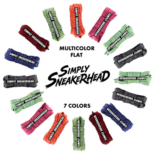 Multicolor Flat Shoelaces