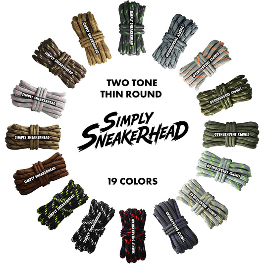 Thin Round Pattern Shoelaces