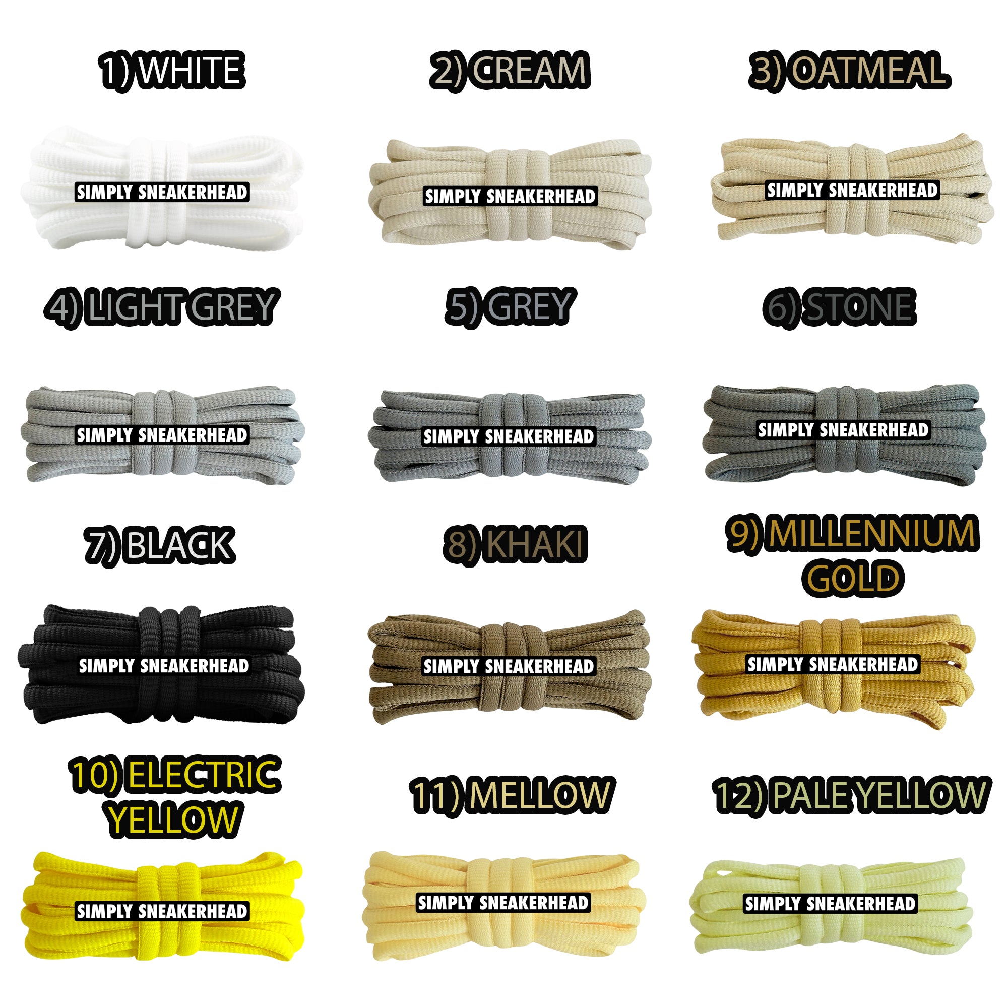 New Oval Shoelaces