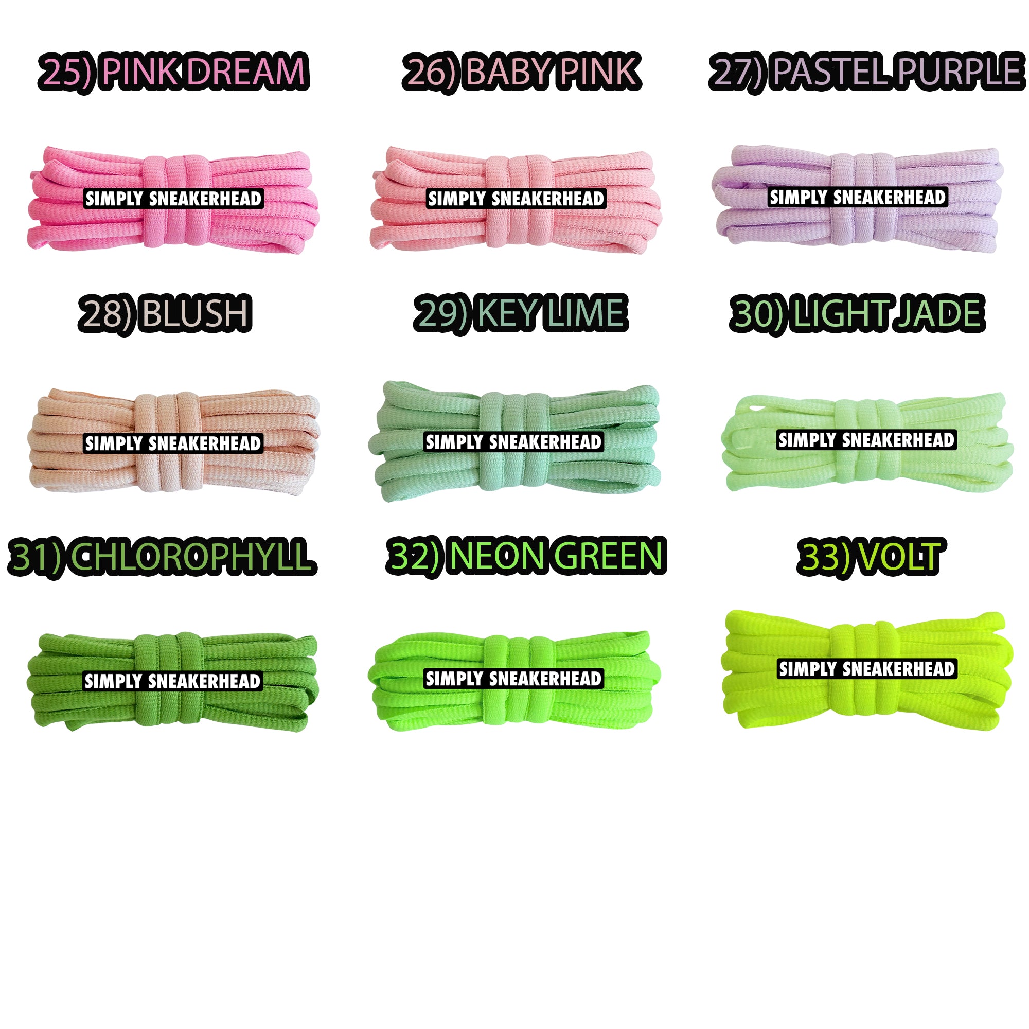 New Oval Shoelaces