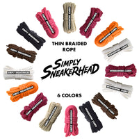 Thin Braided Rope Replacement Shoelaces