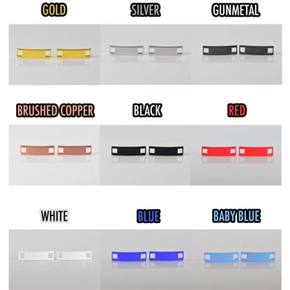 Metal Shoelace 1.5 Lace Tags