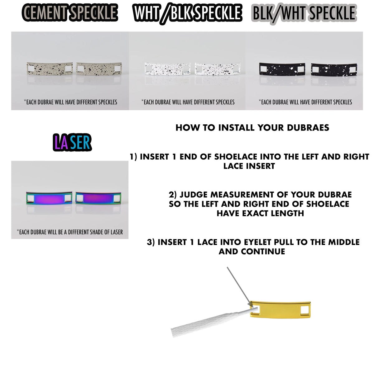 Metal Shoelace 1.5 Lace Tags