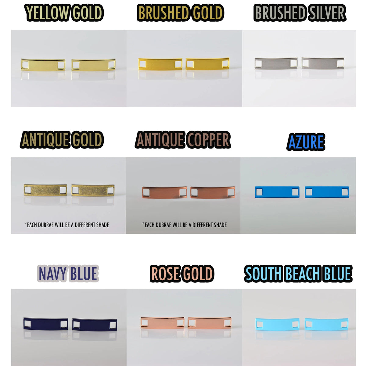 Metal Shoelace 1.5 Lace Tags