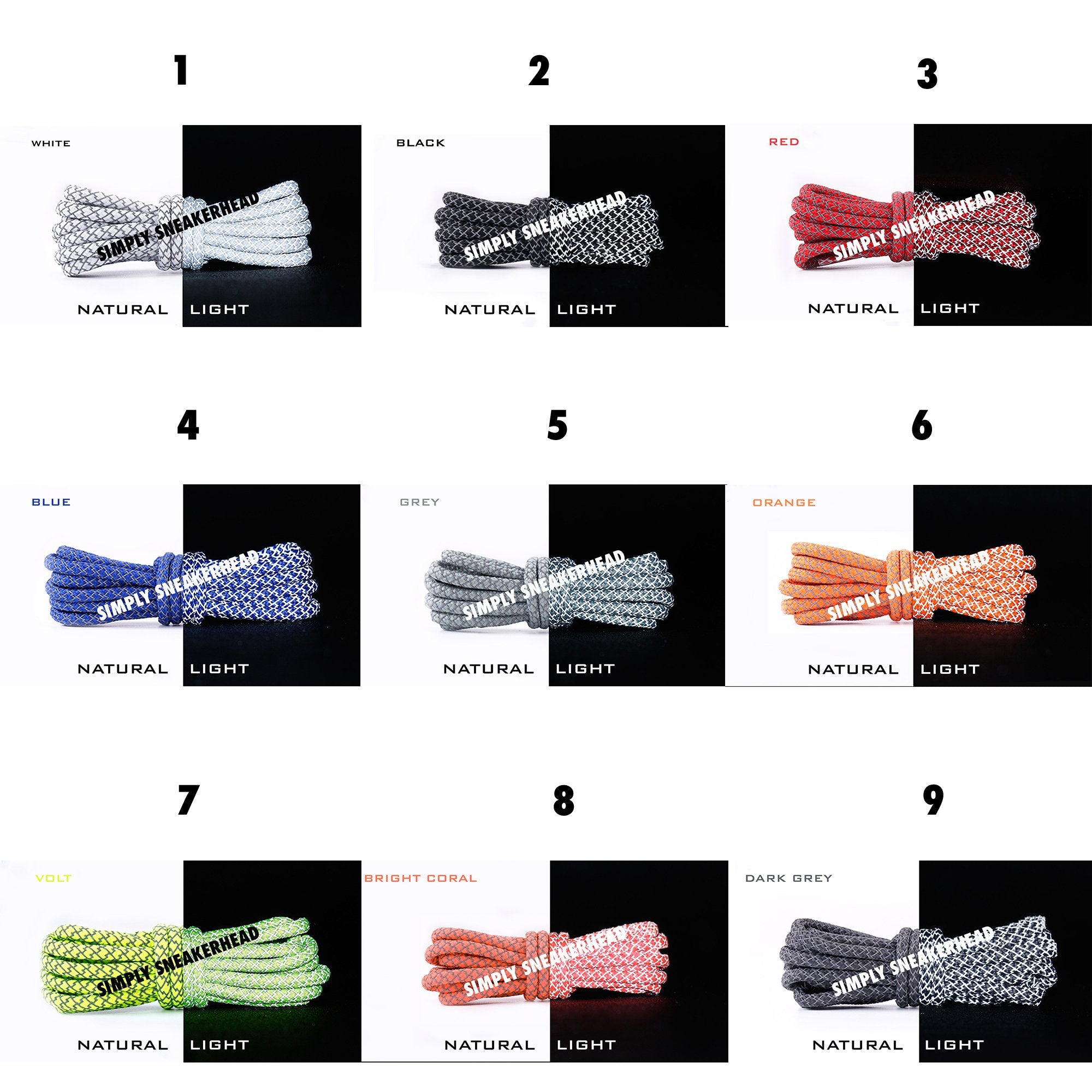 3M Reflective Rope Laces
